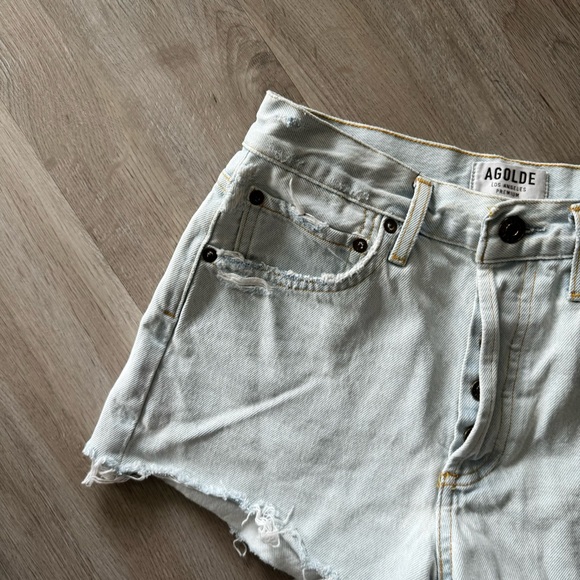 Agolde High waisted denim shorts - Picture 4 of 6